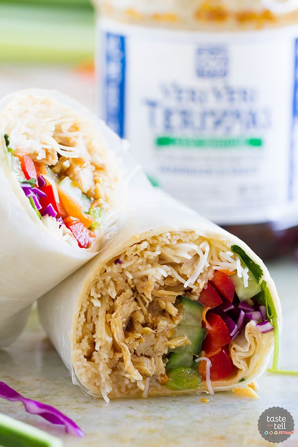 Dinner doesn’t get easier than these Easy Chicken Teriyaki Wraps! Conquer those busy nights with an easy, good for you weeknight dinner that is done in no time flat.
