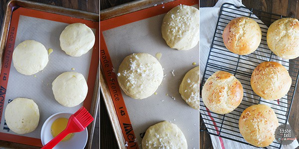 How to make Garlic Parmesan Brioche Buns.