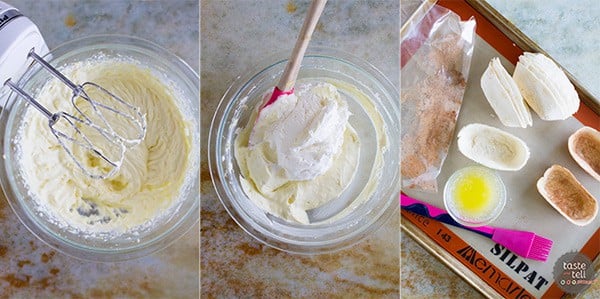 How to make Lemon Cream Taco Boats