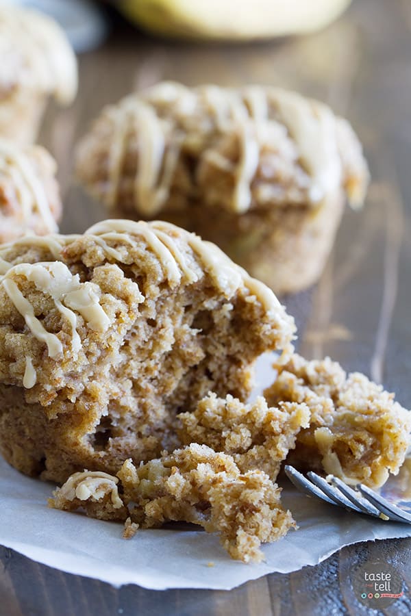 This Peanut Butter Banana Bran Muffin Recipe just may become your new favorite muffin! They are hearty and filling with the perfect peanut butter and banana flavor.