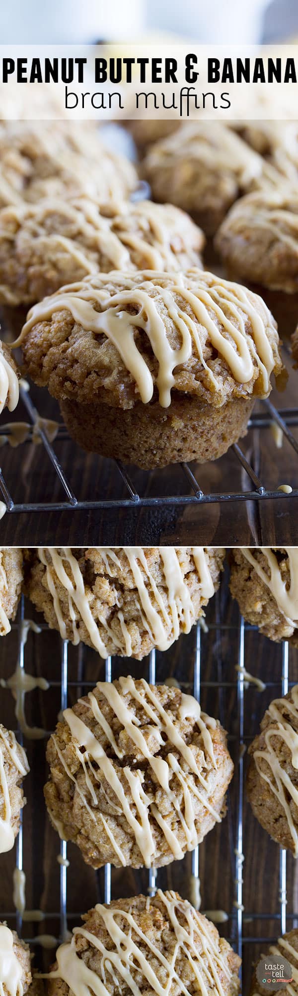 This Peanut Butter Banana Bran Muffin Recipe just may become your new favorite muffin! They are hearty and filling with the perfect peanut butter and banana flavor.
