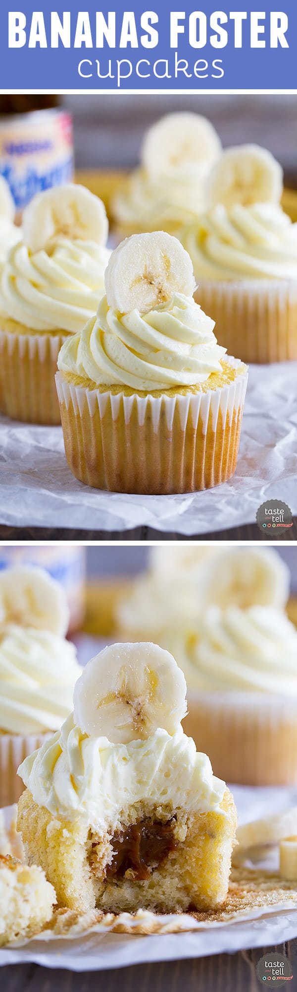 Bananas Foster Cupcakes Taste and Tell