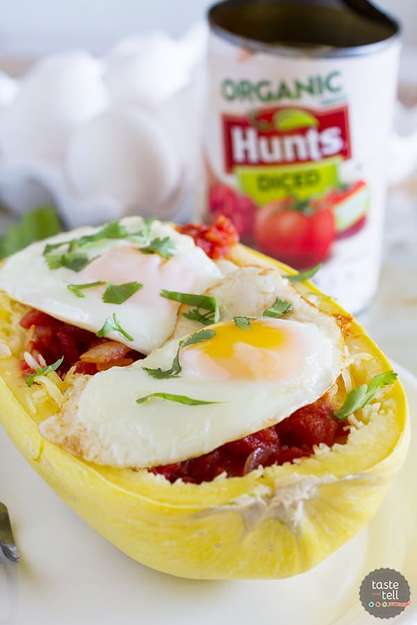 Inspired by a popular Mexican breakfast, this Huevos Rancheros Inspired Spaghetti Squash has all of the flavor of the popular Mexican meal with less carbs!