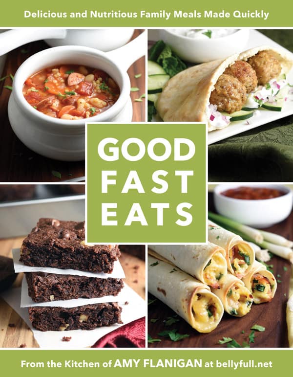 A review of Good Fast Eats and a recipe for Honey-Sesame Chicken Salad Wraps.