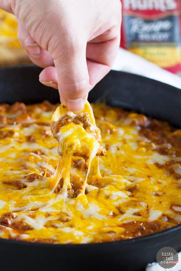 Turn a family friendly dinner idea into an appetizer that your friends won’t be able to get enough of! This Sloppy Joe Dip is cheesy and beefy and definitely crowd pleasing.