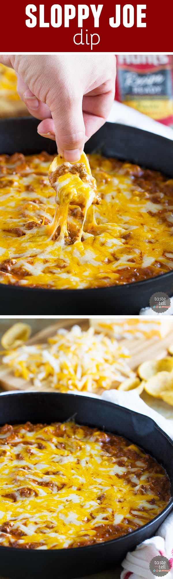 Turn a family friendly dinner idea into an appetizer that your friends won’t be able to get enough of! This Sloppy Joe Dip is cheesy and beefy and definitely crowd pleasing.