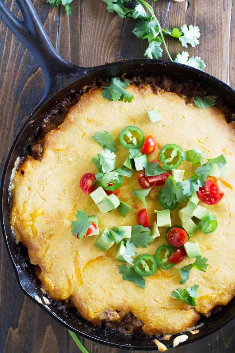 One Skillet Weeknight Tamale Pie Recipe Taste and Tell