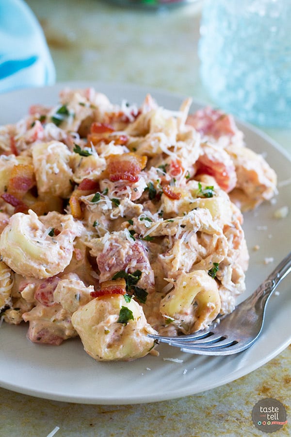 Cheesy Chicken Broccoli Tortellini - Quick Weeknight Meals