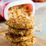 Perfect for a special holiday breakfast, these Crispy Onion Potato Pancakes are crispy on the outside with soft and creamy centers.