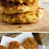 Perfect for a special holiday breakfast, these Crispy Onion Potato Pancakes are crispy on the outside with soft and creamy centers.