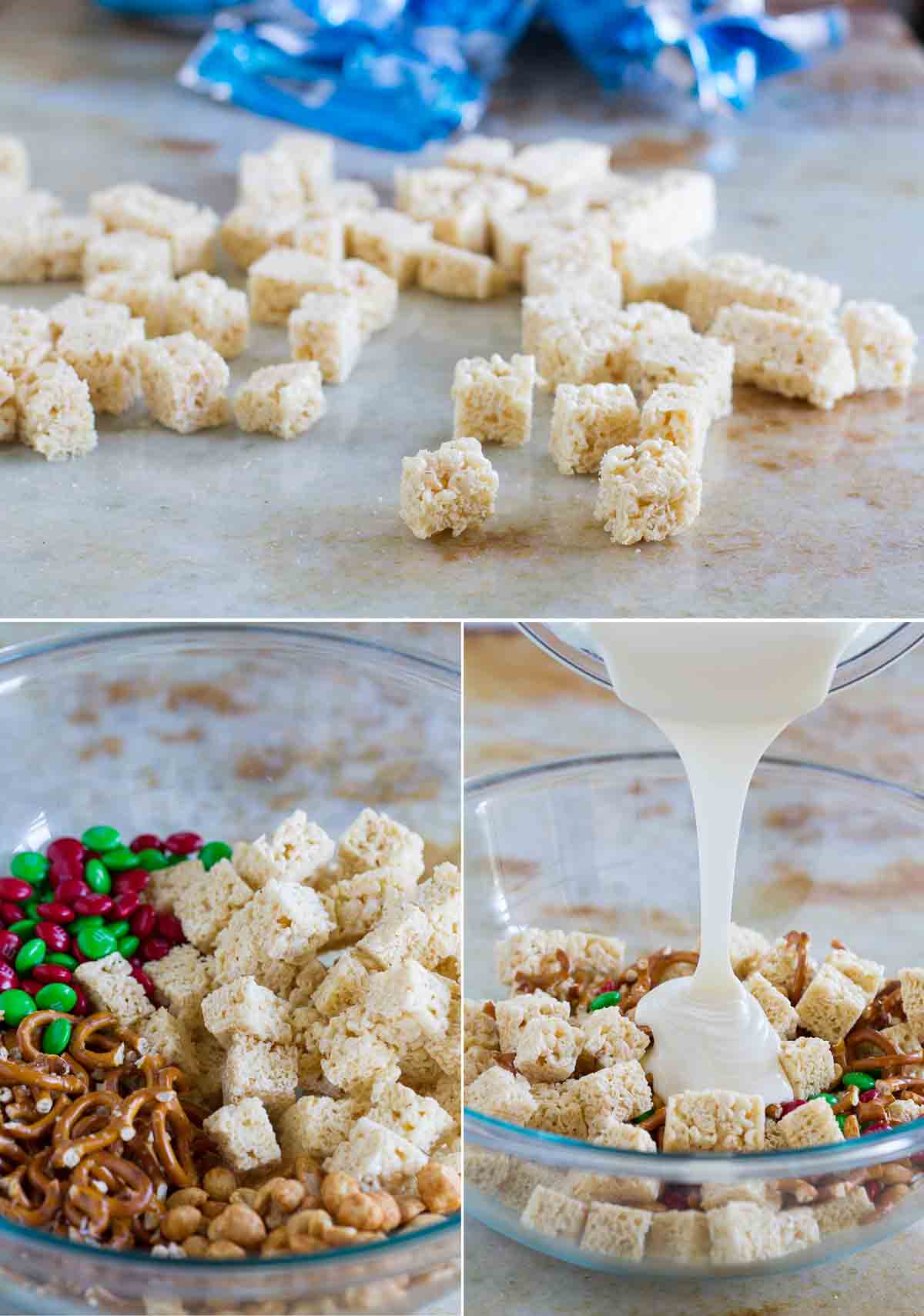 Steps to make Sweet and Salty Christmas Mix.