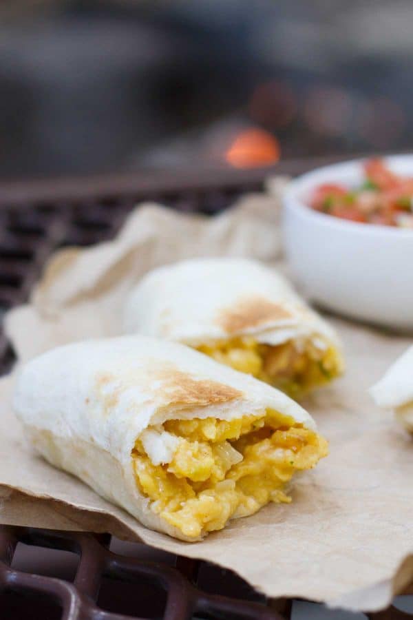 how to make Campfire Breakfast Burritos