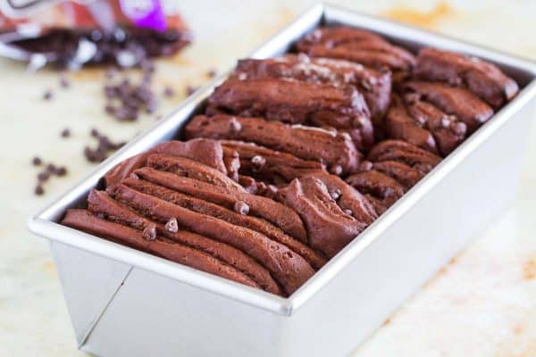 Loaded with layers and layers of chocolate and sugar, this Chocolate Pull Apart bread is as show-stopping as it is good!