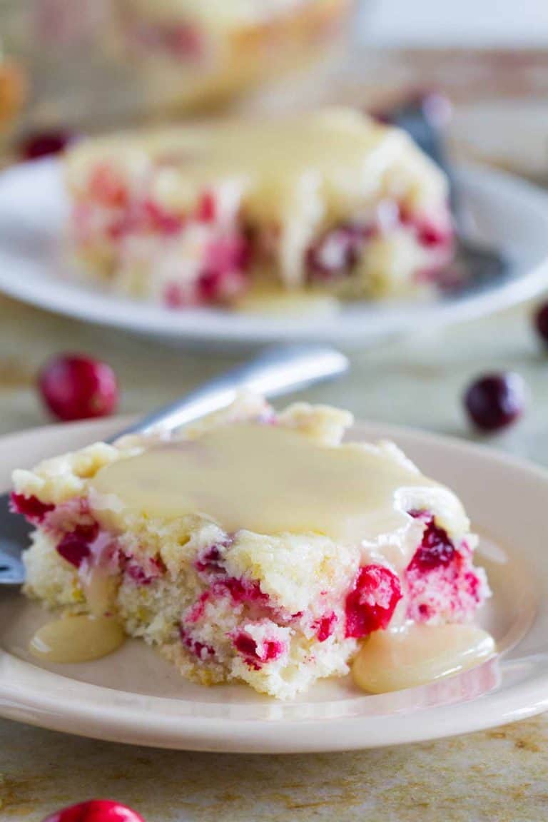 Cranberry Cake with Warm Butter Sauce Taste and Tell