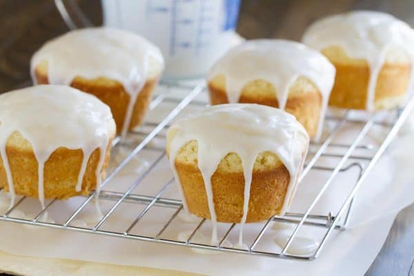 Filled with lots of lemon flavor, these Glazed Lemon Cakes are sweet and tart and a perfect Spring dessert!