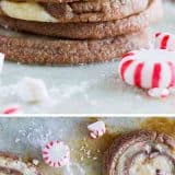 With spirals of chocolate and peppermint dough, these “Kiss Me” Chocolate Peppermint Pinwheel Cookies are fun and minty and the perfect ending to a date night at home.