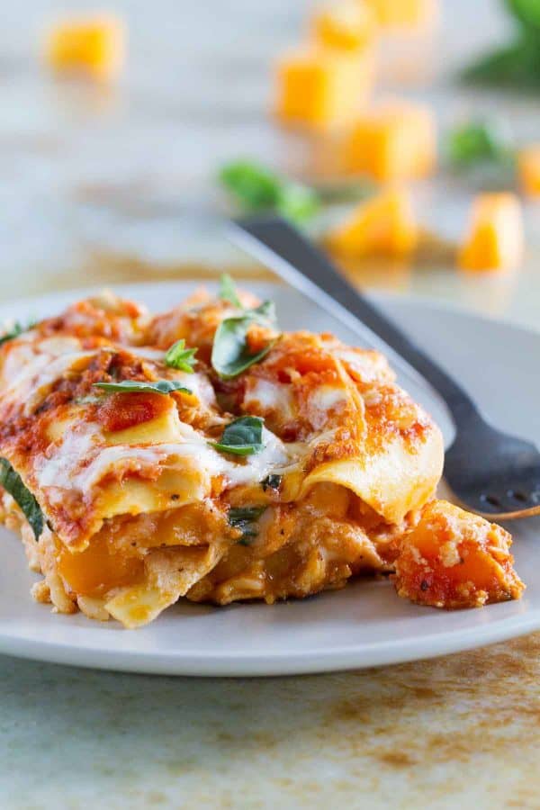 Skillet Butternut Squash Lasagna Recipe - Taste and Tell