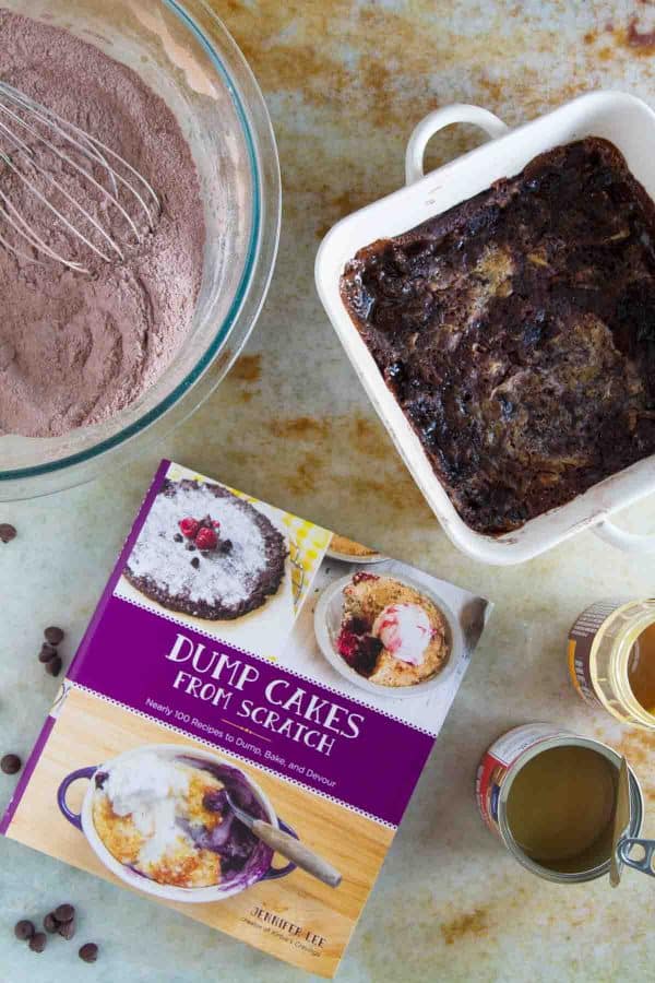 A review of Dump Cakes From Scratch plus a recipe for Gooey Caramel Chocolate Dump Cake.