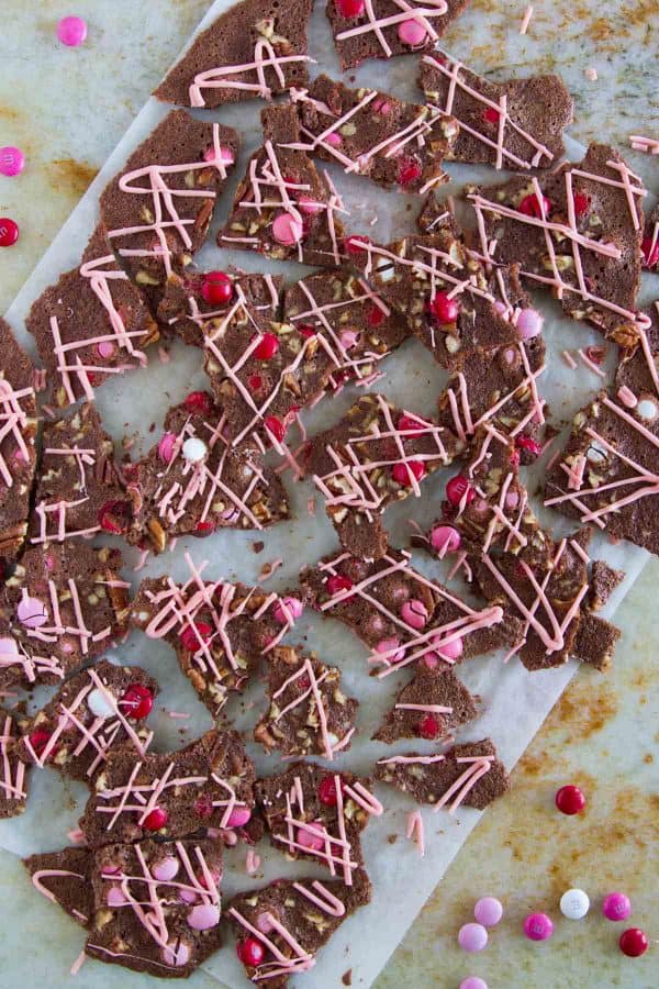 This Valentine’s Brownie Bark is a chocolatey treat that you can’t put down. It’s super easy to make and chocolate lovers will be in heaven!