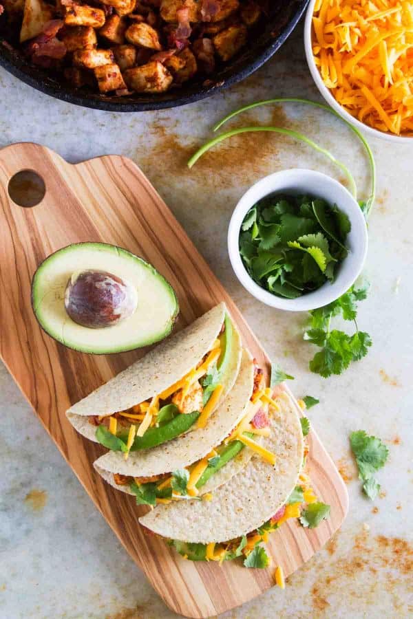 It’s better with bacon - especially when it’s taco night! These Chicken Bacon Avocado Tacos are perfect for Taco Tuesday!