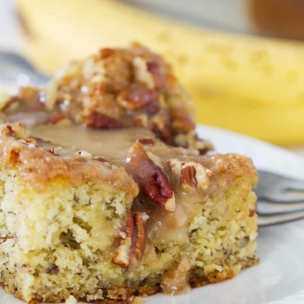 Have leftover bananas sitting around? Turn them into this Banana Coffee Cake. And don’t skip out on the honey glaze - it totally makes this breakfast cake!
