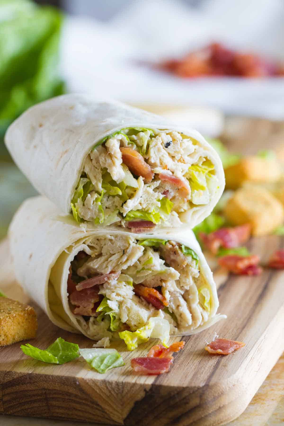 Poulet Caesar Wraps Chad Wilken s