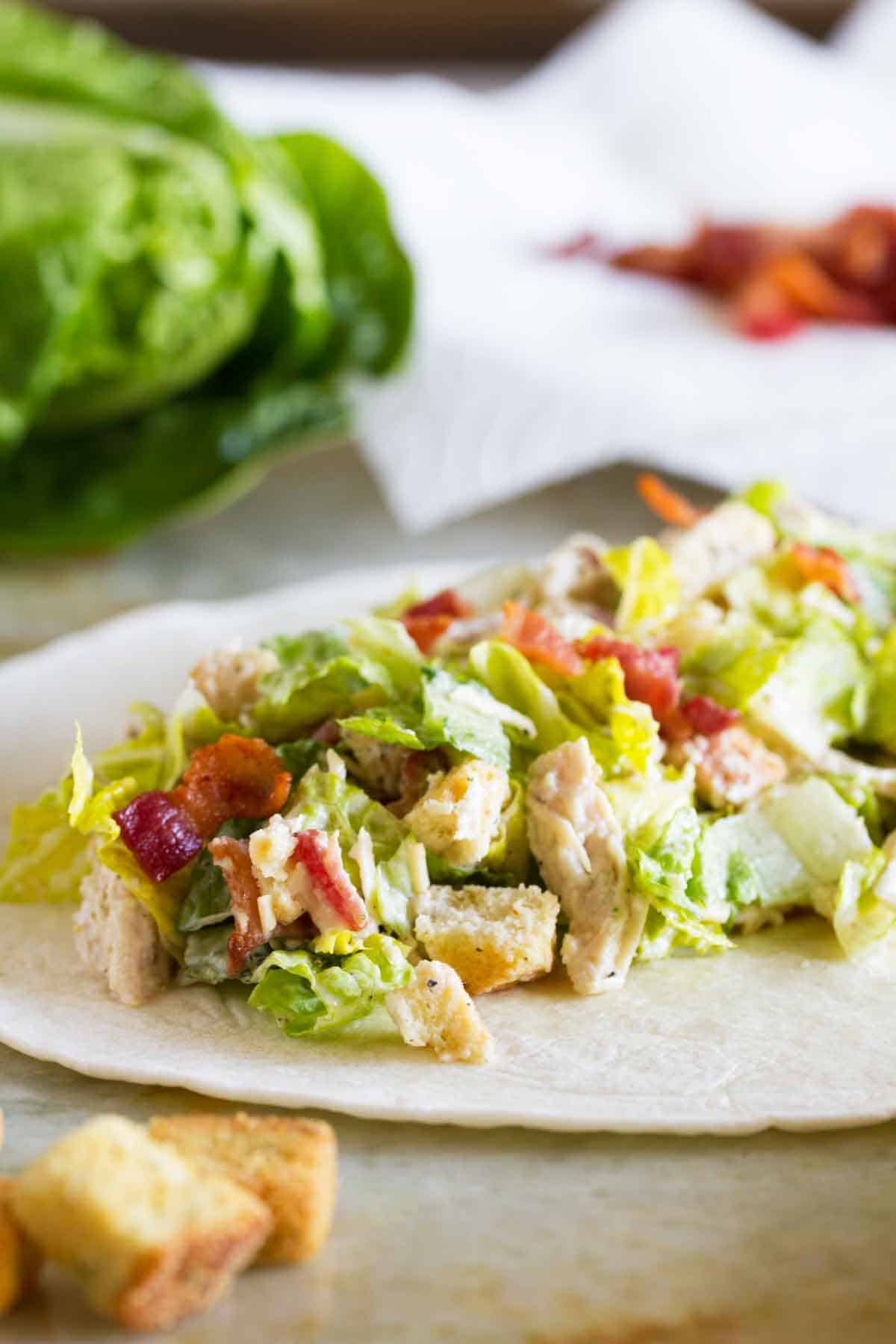 Chicken Caesar Wrap - Tastes Better From Scratch