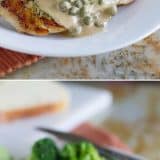 This Chicken in Caper Cream Sauce is an easy but elegant dinner recipe. Boneless chicken breasts are cooked in a skillet and served with a creamy caper cream sauce.