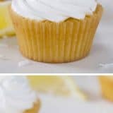 Bring in a little bit of sunshine with these Lemon Sunshine Cupcakes! Based on an old favorite cake, these cupcakes are filled with lemon curd and topped with a dreamy fluffy frosting. A sprinkling of coconut tops them off.