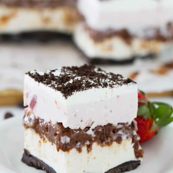 What can be better than chocolate, vanilla and strawberry? This Neapolitan Ice Cream Bar Recipe is sure to be a hit all summer long!