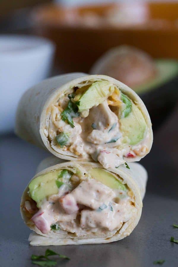 Chicken salad with your favorite Tex-Mex flavors? You bet - with these Tex-Mex Chicken Salad Wraps, lunch or dinner could be on the table in no time flat!