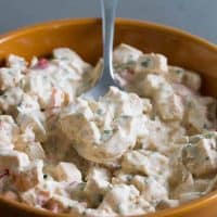 Tex-Mex chicken salad in a bowl.