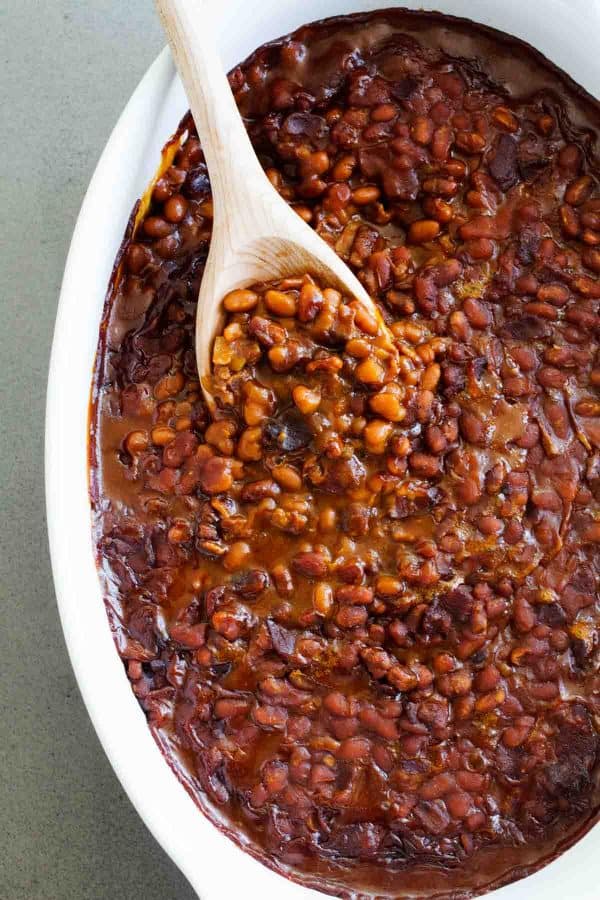 Easy Baked Beans with Bacon - Taste and Tell