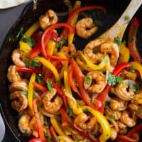 Shrimp Fajitas with Bell Peppers