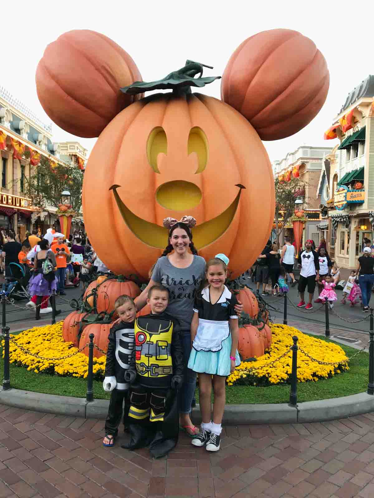 Mickey's Not So Scary Halloween Party Disneyland from a first timer