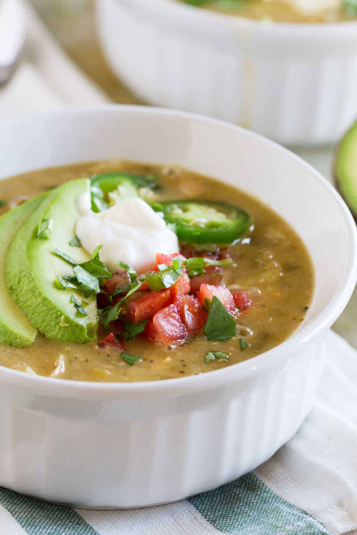 toppings for white chicken chili