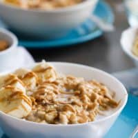 Peanut Butter, Coconut and Banana Oatmeal recipe