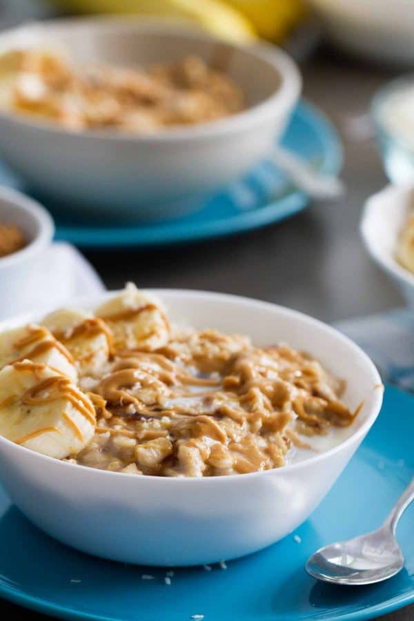 Peanut Butter, Coconut and Banana Oatmeal recipe