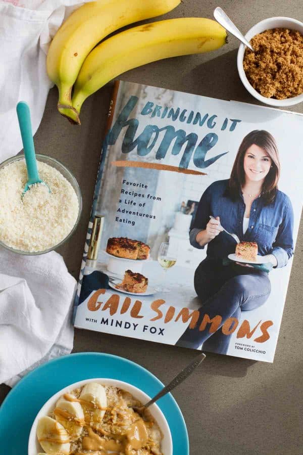 review of Bringing It Home by Gail Simmons, plus a recipe for Peanut Butter, Coconut and Banana Oatmeal