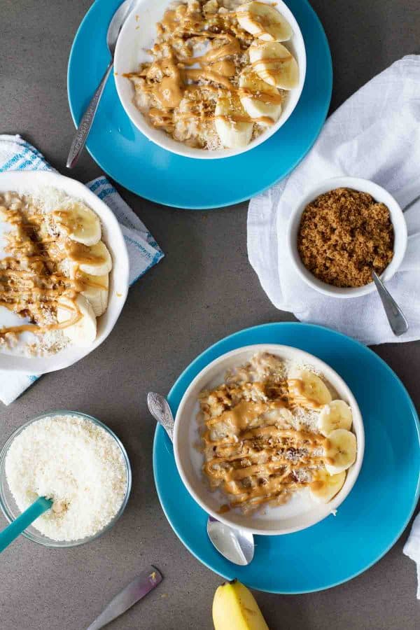 How to make Peanut Butter, Coconut and Banana Oatmeal
