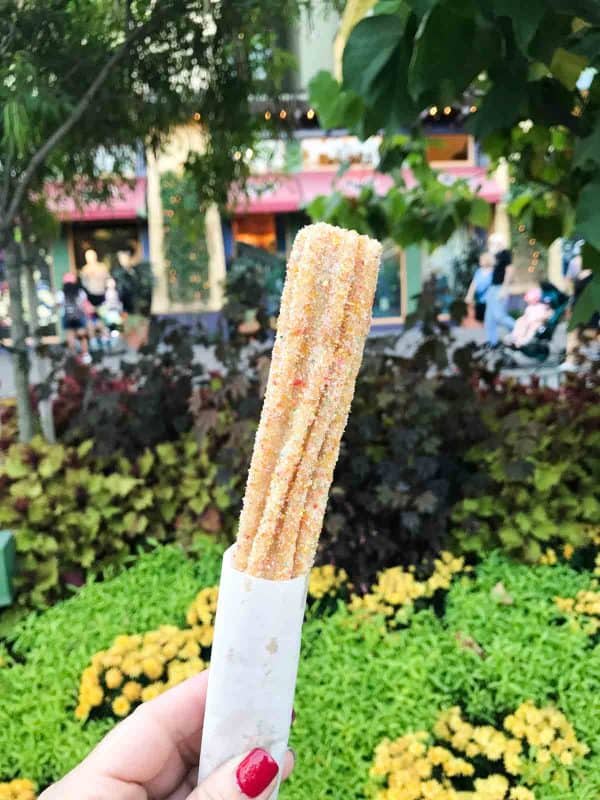 Fruity Pebbles Churro from Downtown Disney