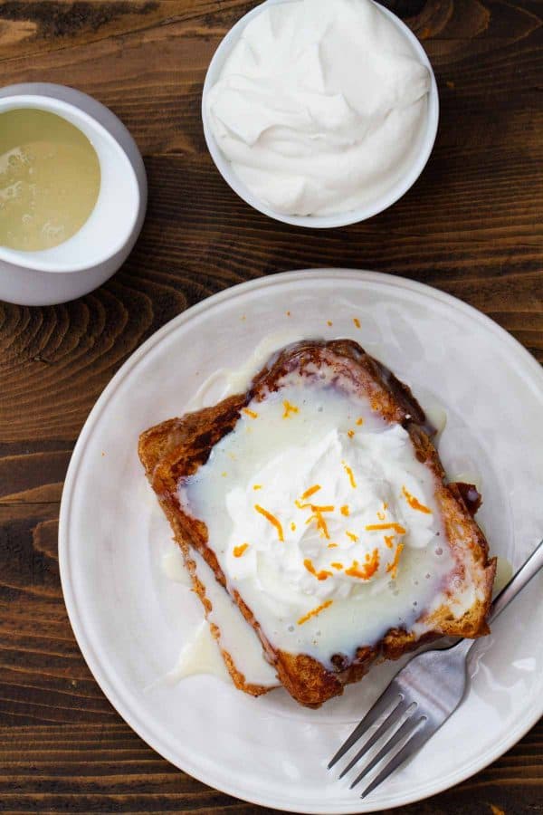 A sweet French toast recipe with orange marmalade