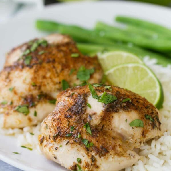 Easy Lime Baked Chicken Thighs