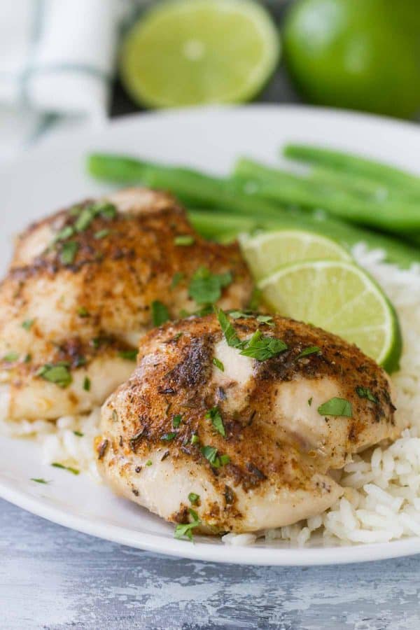 Easy Lime Baked Chicken Thighs