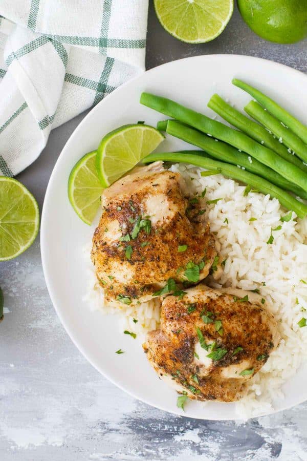 Easy Lime Baked Chicken Thighs
