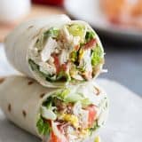 Chicken Cobb Salad Wraps