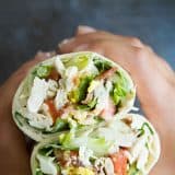 Easy Chicken Cobb Salad Wraps - Lunch Recipe - Taste and Tell