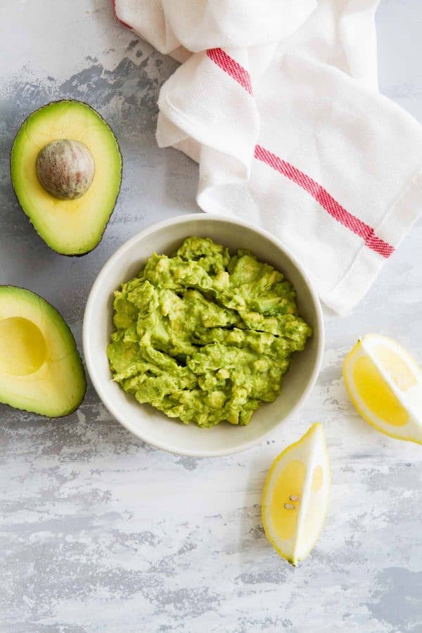 Mashed Avocado Spread for Strawberry Avocado Chicken Club Sandwich