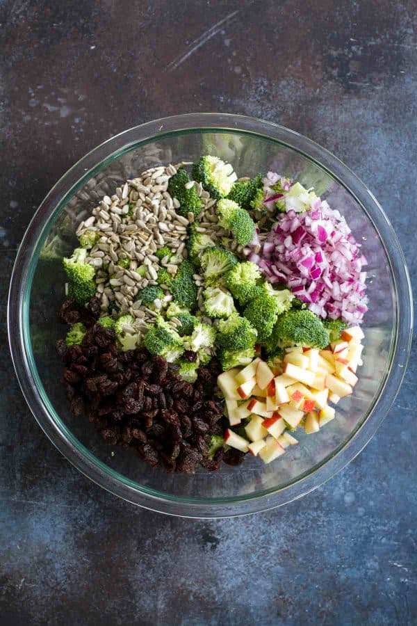 Ingredients for Broccoli Salad Recipe
