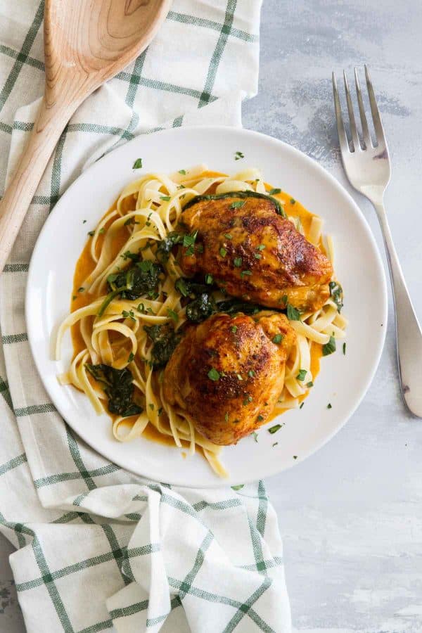 Garlic Paprika Chicken Thighs in the Instant Pot